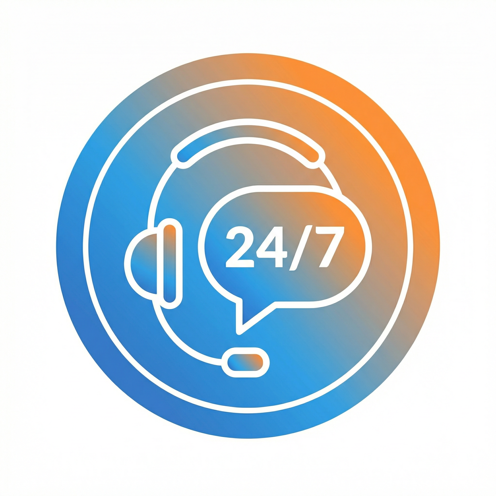 24小时客户服务图标